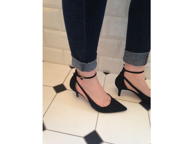 Décolleté Alexander Wang in scamosciato nero - vista 4