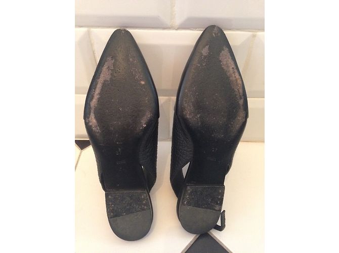 Décolleté Alexander Wang in pelle nera Nero - vista 4