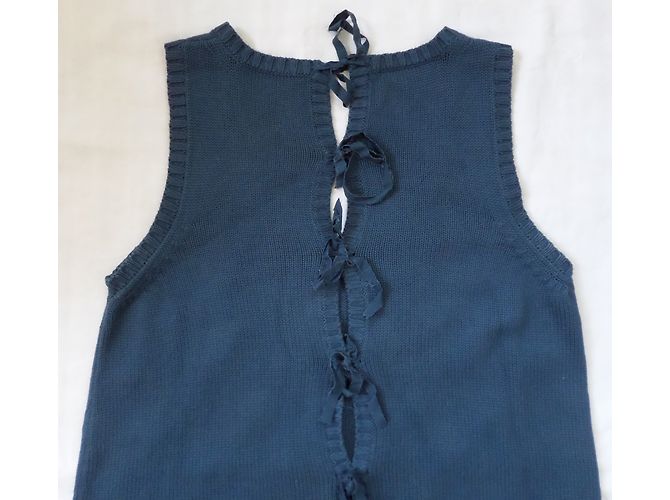 Vestido See by Chloé Azul Marino de Algodón - vista 6