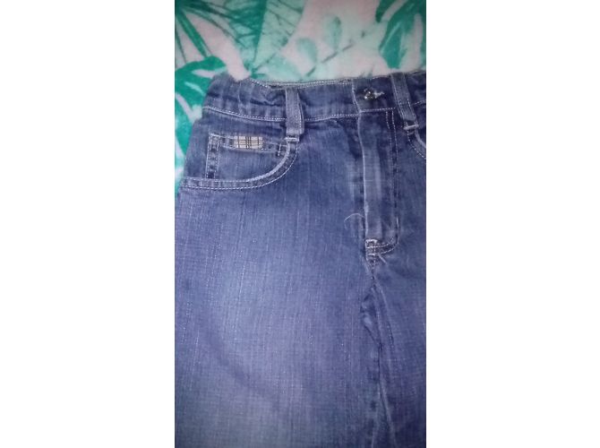 Burberry Jean Droit en Denim Bleu Garçon - vue 3