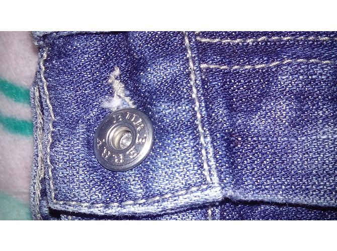 Burberry Jean Droit en Denim Bleu Garçon - vue 4
