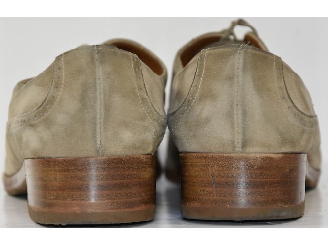 Salvatore Ferragamo Richelieu Donna Beige Nubuck - vista 6