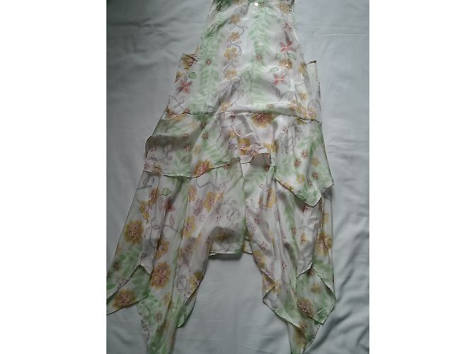 Abito Antik Batik in seta multicolore asimmetrico - vista 7