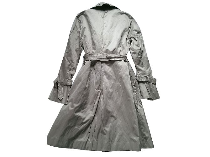 Gabardina de satén DKNY beige - vista 2