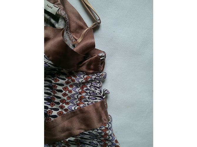 Vestido Maje sem mangas de seda e viscose Multicor - vista 5