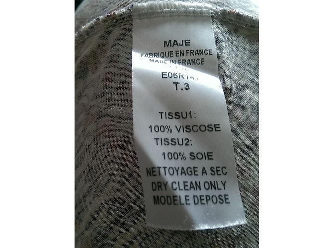Vestido Maje sem mangas de seda e viscose Multicor - vista 6