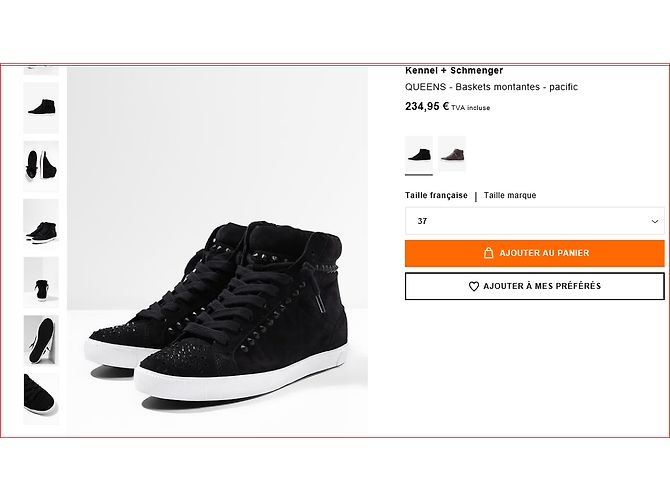 Kennel und Schmenger Queens Sneakers in pelle nera Nero - vista 6