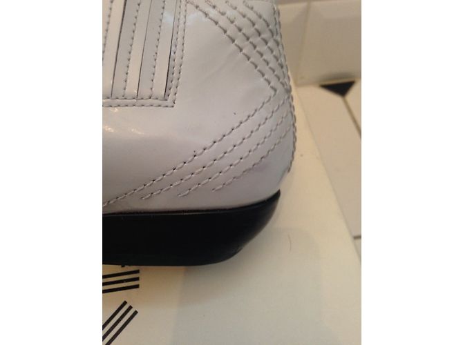Kenzo Rock Style Stiefeletten Weiß Lackleder 37 - Ansicht 8