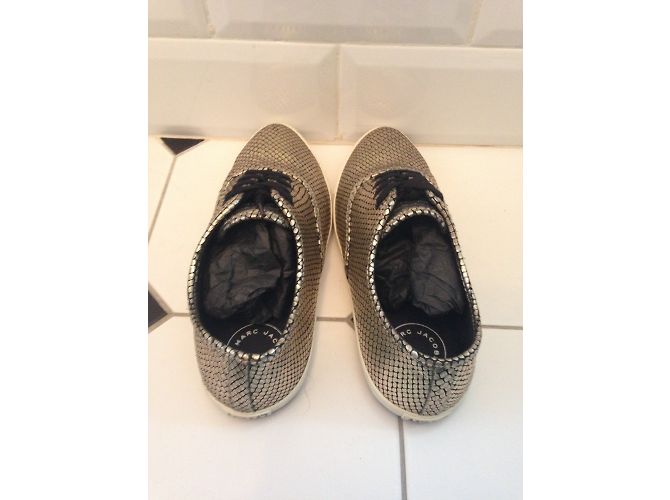 Sneakers Marc by Marc Jacobs in pelle pitone oro 37 D'oro - vista 3