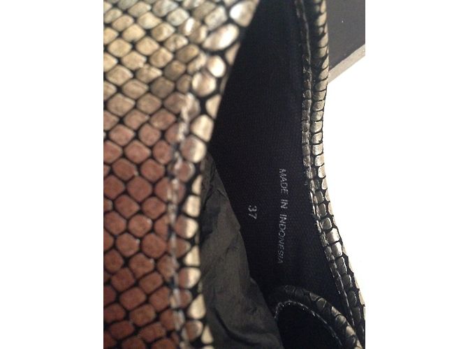 Sneakers Marc by Marc Jacobs in pelle pitone oro 37 D'oro - vista 6