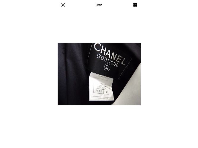 Chanel Grey Cashmere Wool Jacket - view 5