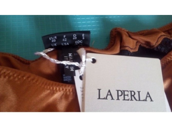 Per La Perla String in seta arancione - vista 5