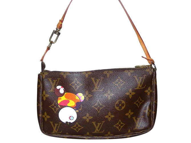 Louis Vuitton Murakami "Panda" Marrón oscuro - vista 2