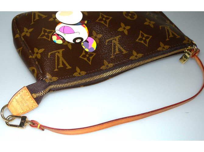 Louis Vuitton Murakami "Panda" Marrón oscuro - vista 4