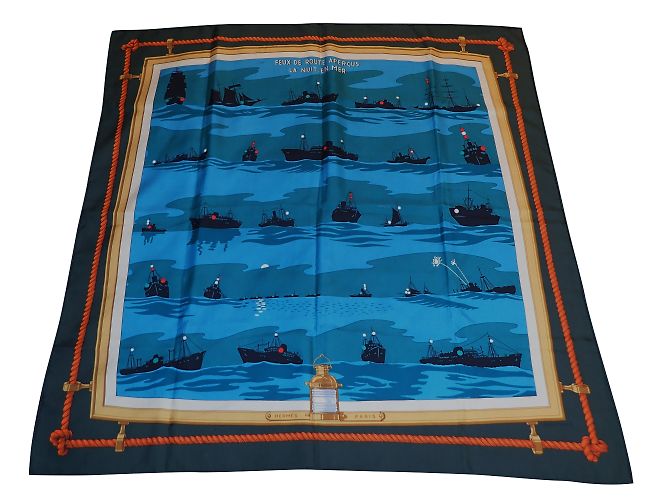Hermès Feux de Route Aperçus la Nuit Azul Verde - vista 2