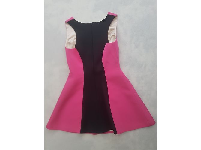 Vestido de seda rosa Fausto Puglisi - vista 3