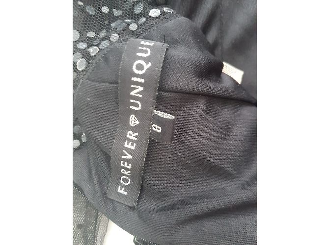 Autre Marque Abito nero slim Forever Unique con cristalli Swarovski - vista 7