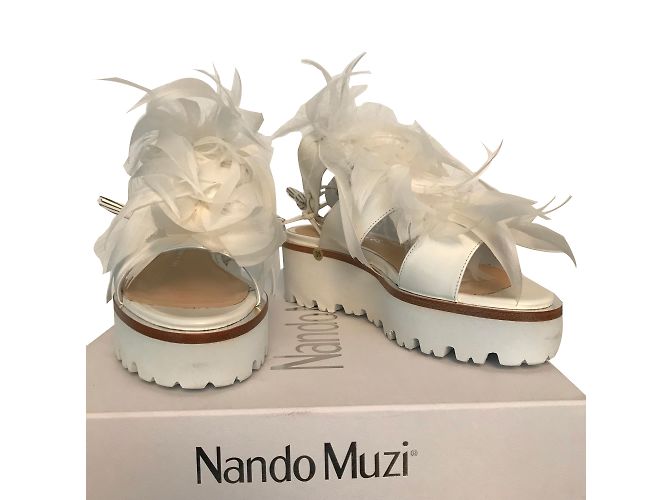 Nando Muzi Sandalen Weiß - Ansicht 2