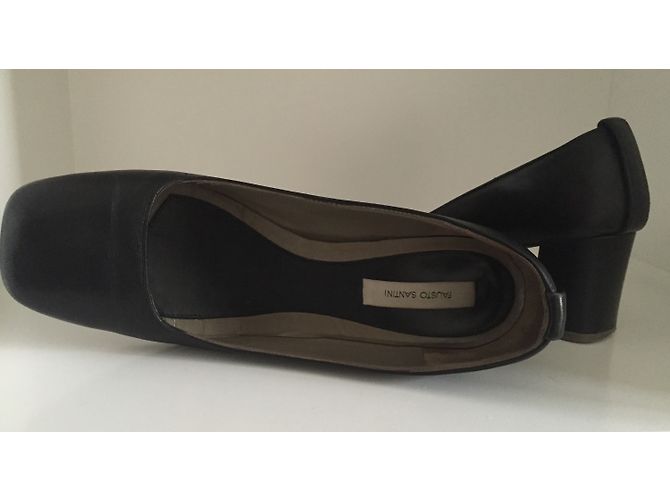 Décolleté Fausto Santini in pelle nera Taglia 37 Nero - vista 4