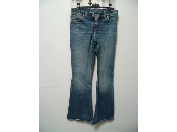 Jeans Bootcut Levi's 544 Blu Cotone - vista 2