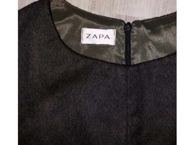 Top de lana Zapa caqui marrón oscuro - vista 3
