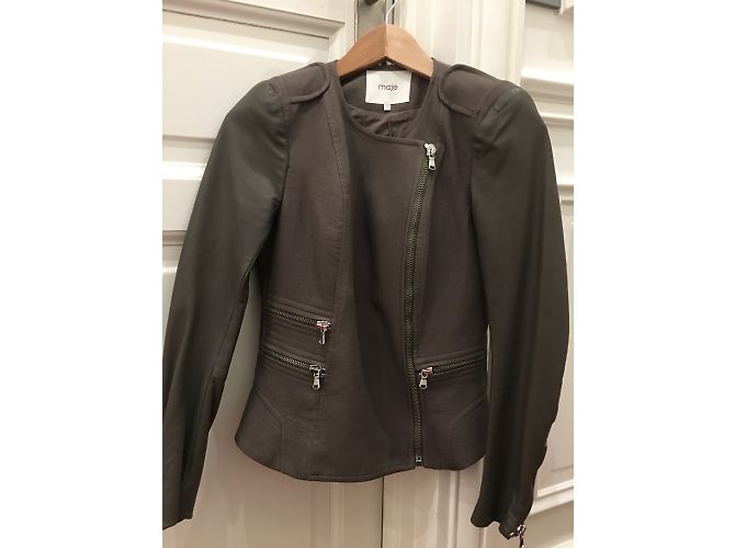 Maje Perefectos Jacke Khaki S - Ansicht 2