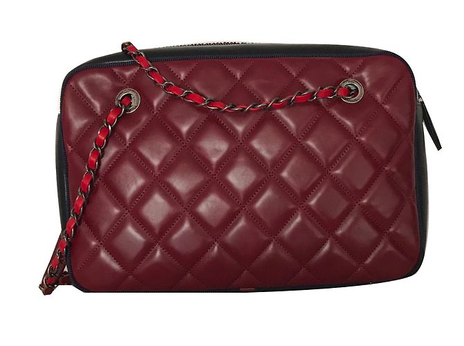Camera Chanel Handtaschen Schwarz Bordeaux - Ansicht 2