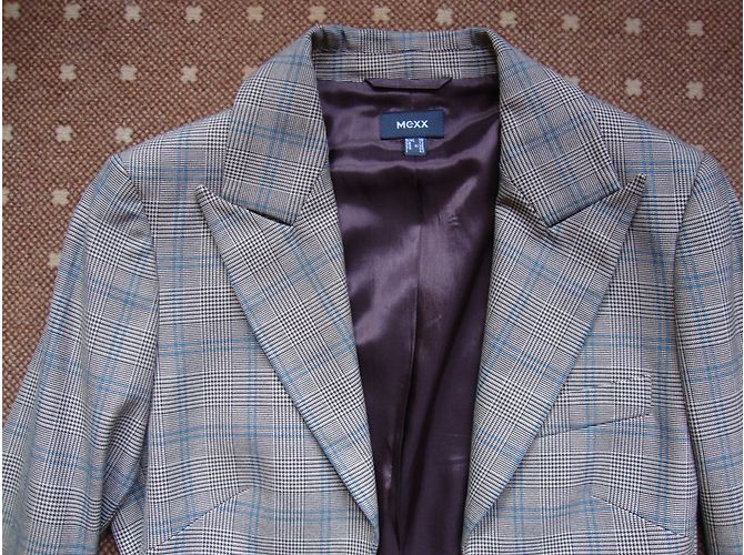 Autre Marque Set Giacca Spencer Prince di Galles e Blusa Floreale Turchese e Marrone Multicolore - vista 3