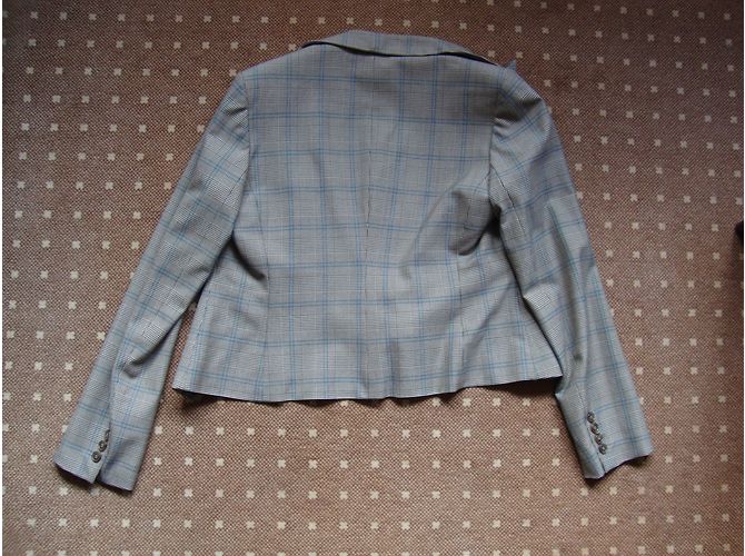 Autre Marque Set Giacca Spencer Prince di Galles e Blusa Floreale Turchese e Marrone Multicolore - vista 6