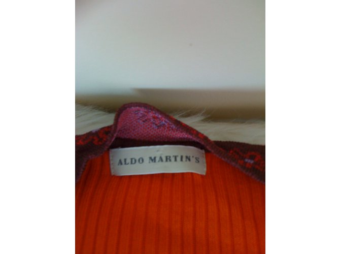 Autre Marque Aldo Martin's Pullover Orange aus Viskose und Polyamid Mehrfarben - Ansicht 3