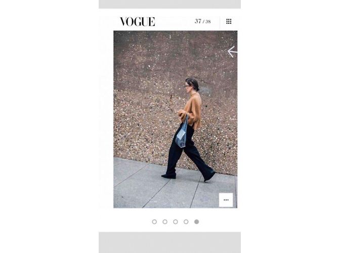 Céline Saco de malha de algodão Celine - vista 12