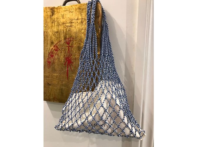 Céline Saco de malha de algodão Celine - vista 3