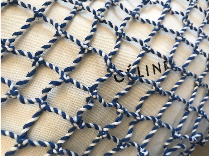 Céline Saco de malha de algodão Celine - vista 7