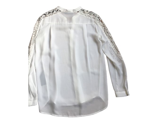 Camicetta The Kooples Avorio con Pizzo Crudo - vista 2