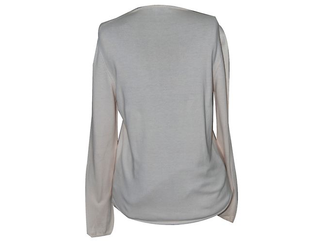 Burberry Rundhals Strickjacke Baumwolle Rosa Beige - Ansicht 2