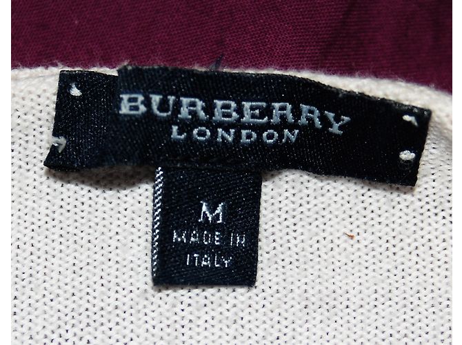Burberry Rundhals Strickjacke Baumwolle Rosa Beige - Ansicht 6