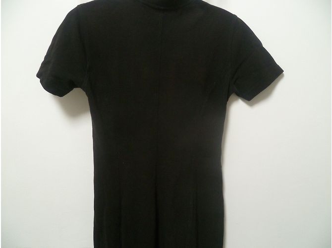 Vestido polo Lacoste negro de algodón - vista 6