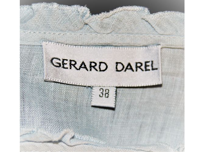 Camicetta senza maniche in lino blu Gerard Darel - vista 2