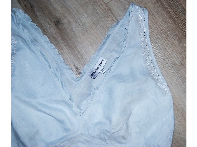 Camicetta senza maniche in lino blu Gerard Darel - vista 3