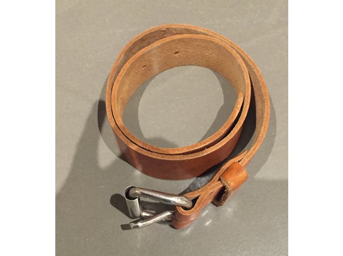 Autre Marque Ledergürtel Cognac 4,3 cm - Ansicht 4