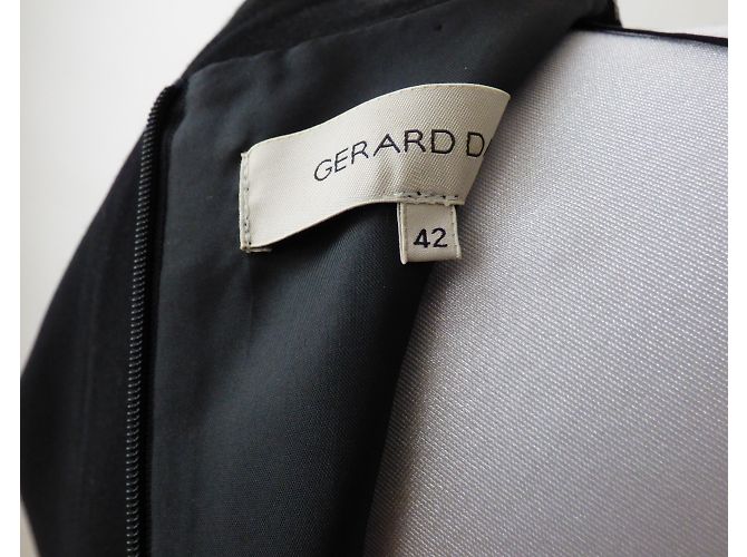 Gerard Darel Abendkleid lang mit schwarz weißen Pailletten - Ansicht 9