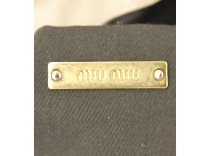Borsa a mano Miu Miu Vitello in pelle beige - vista 3