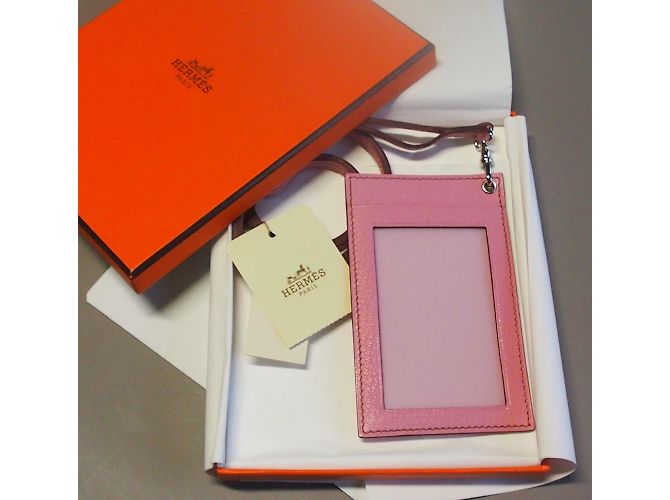 Hermès Geldbörsen, Geldbörsen, Fälle Pink - Ansicht 2