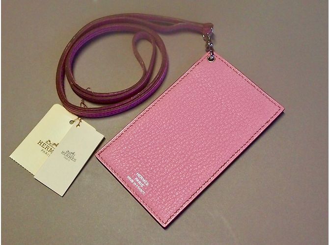 Hermès Geldbörsen, Geldbörsen, Fälle Pink - Ansicht 3