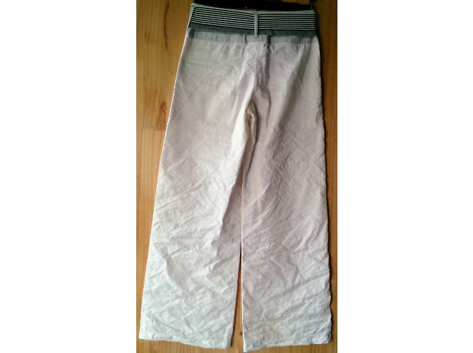Giorgio Armani Weite Hose weiß Polyester - Ansicht 3