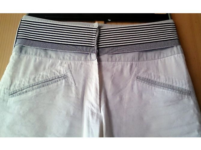 Giorgio Armani Weite Hose weiß Polyester - Ansicht 4
