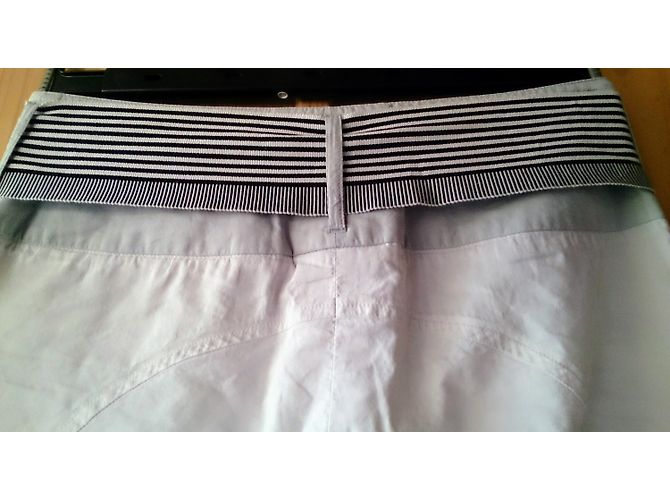 Giorgio Armani Weite Hose weiß Polyester - Ansicht 5