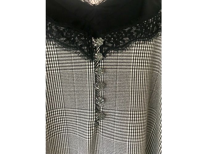 Zara Kleid und Perlen Weste Set Schwarz - Ansicht 4