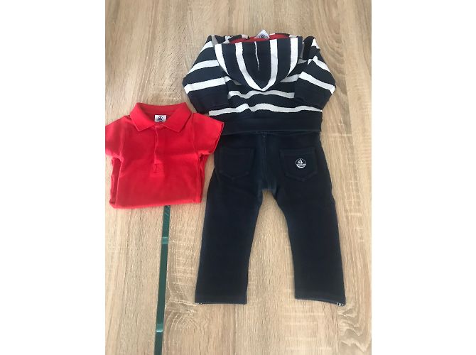 Ensemble Petit Bateau Garçon en Coton 6 Mois Multicolore - vue 3
