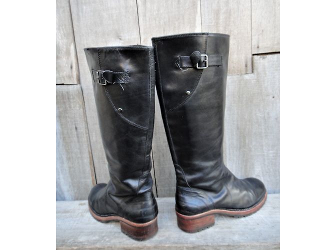 Botas Ash de cuero negro - vista 6